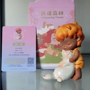 Kemelife Whispering Forest Fairy Girl Hugging Frog Lizard Creature Blind Box Art
